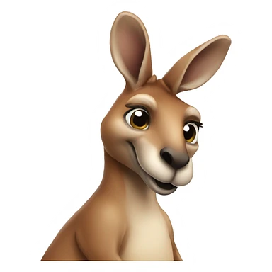 A birthday kangaroo sticker