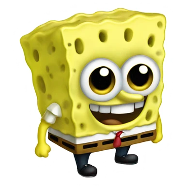 cute cartoon spongebob sticker