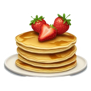Pancake strawberries sticker