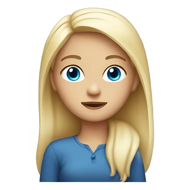 girl in car with blue eyes  sticker