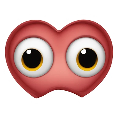 Heart with eyes sticker