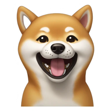 shiba-inu-laughing sticker