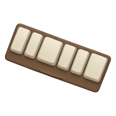 Keyboard with brown mud on it sticker