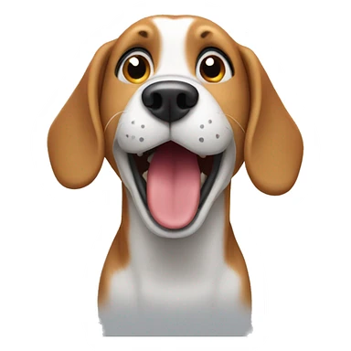 Beagle dog singing sticker