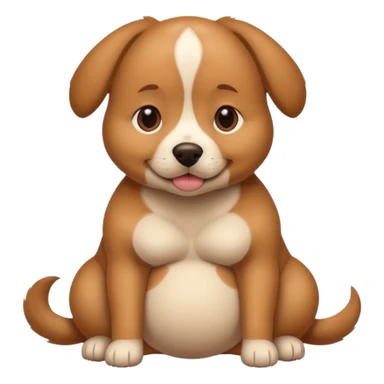 pregnant dog sticker