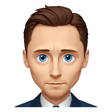 Tom Hiddleston with blue eyes sticker