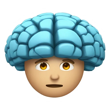 un cerebro fuerte , con capa y brazos fuertes sticker