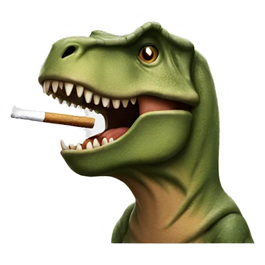 Trex smoking  sticker