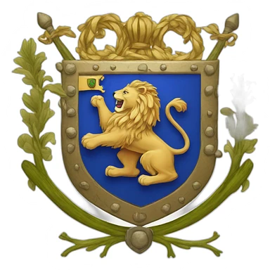 lions 'coat of arms sticker