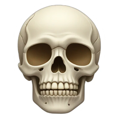 skull praying sticker