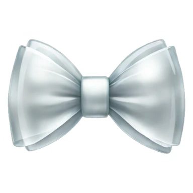 A cristal with a bow sticker