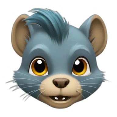 punk squirrel sticker