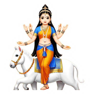 मॉं दुर्गा देवी सिंह के साथ sticker