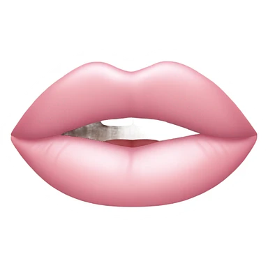 Light pink lipstick kiss sticker