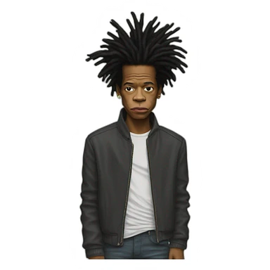 basquiat sticker