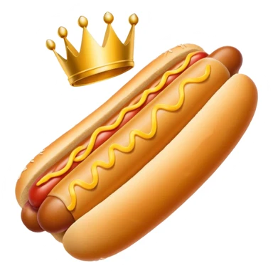 super bowl trophy hot dog sticker