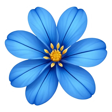 Flor azul sticker