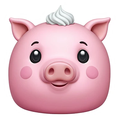 Pig cake pig sticker