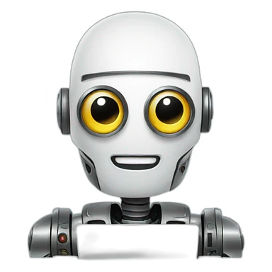 robot resume builder laptop sticker