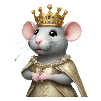 rat princess sticker
