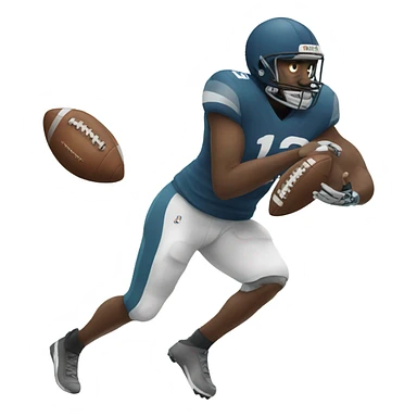 Man catching a football sticker