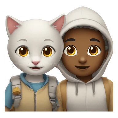 Two kitty kids sticker