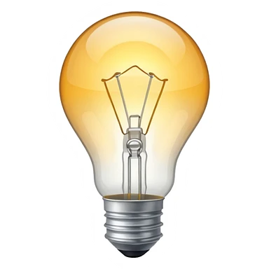 light bulb
 sticker