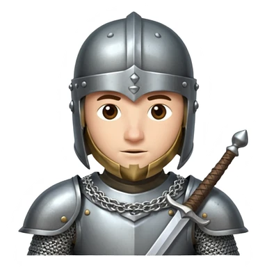 medieval knight sticker