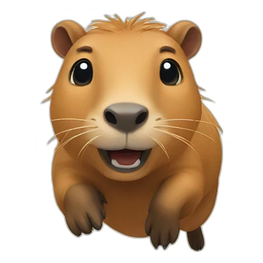 capybara jump sticker