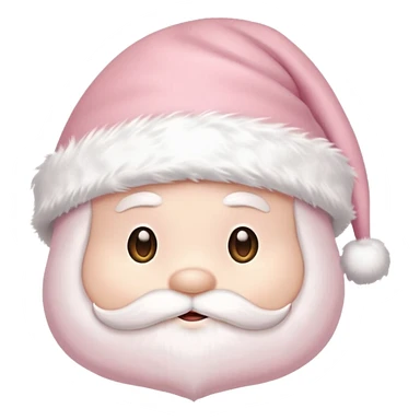 Pale pink Santa hat  sticker