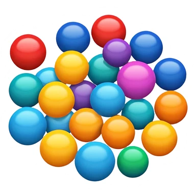 colored balls sticker