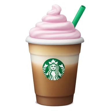 starbucks cup pink drink with cold foam sticker