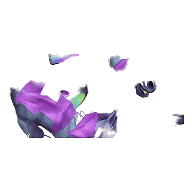 .Zombie_ Vaporwave black holographic oilslick zombie unicorn yellow caution tape graffiti Pegasus sticker