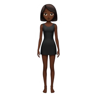 silhouette of a person in a graceful stance sticker