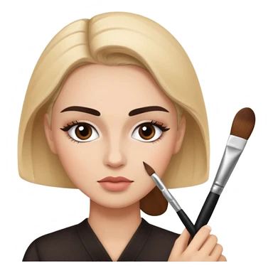 eyebrow artist sticker