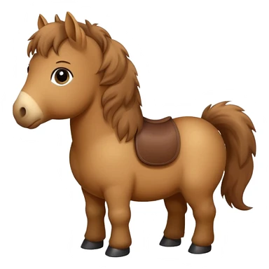 big fat british baby horse sticker
