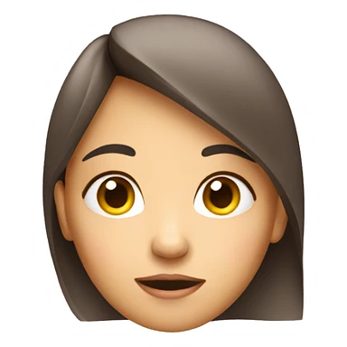 Girl thinking sticker