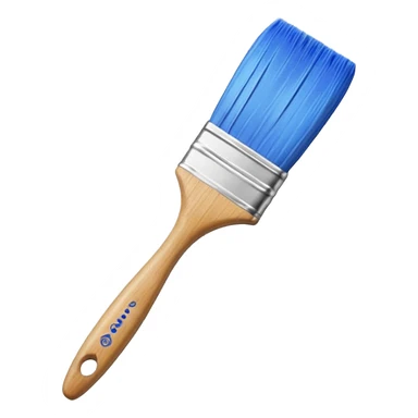 art blue paint brush  sticker