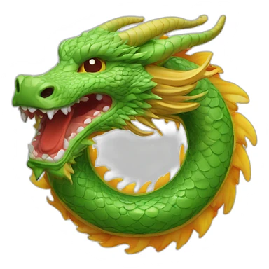 Chinese dragon Ouroboros sticker