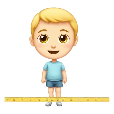 baby height ruler sticker