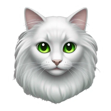 long haired black cat green eyes paws showing sticker