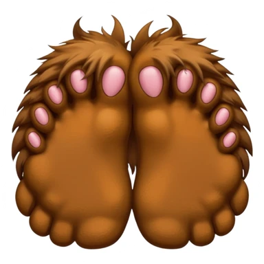 furry feet sticker