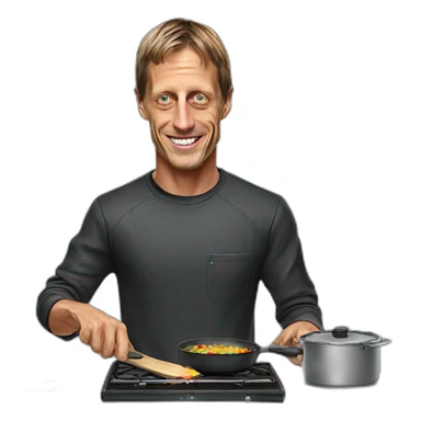 tony hawk cooking sticker
