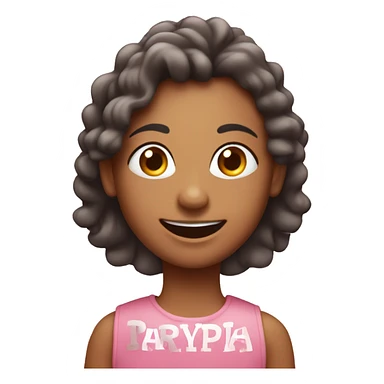 happy birthday sign with the word Priya light pink sticker