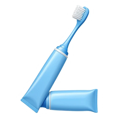 toothpaste and toothbrush sticker