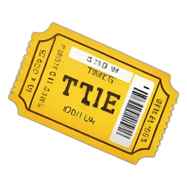 rubbish of tickets sticker