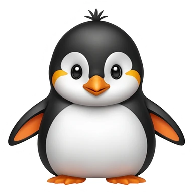 cute magic penguin sticker