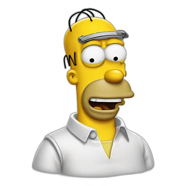 homer simpson dors sticker