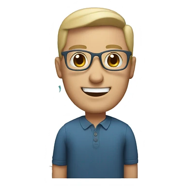 a white male teacher surrounded by sea creatures  sticker