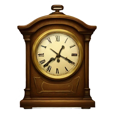 vintage clock sticker